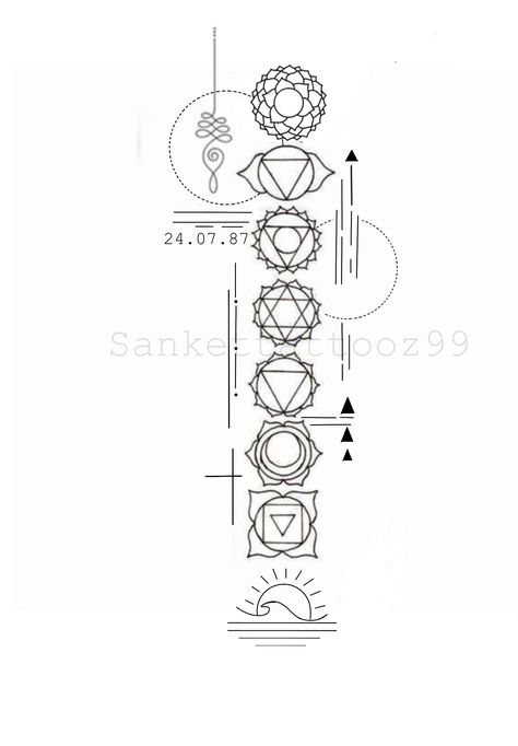 Seven Chakras Tattoo Design, Om Chakra Tattoo, Buddism Tattoo Ideas, Chakra Tattoo Design, 7 Chakras Tattoo, Chakras Tattoo, Hindi Script, F Tattoo, Word Tattoo Ideas