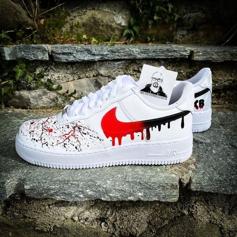 Custom Sneakers Nike, Air Force One Shoes, Custom Painted Shoes, Custom Shoes Diy, Nike Shoes Air Force, Nike Shoes Girls, Jordan Shoes Girls, Jordan Shoes Retro, Shoes And Sneakers