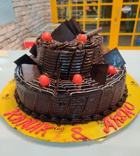 OnlineDelivery's Two Tier  Chocolate truffle Dutch Cake! ❤️❤️ . . #cake #cakebaker #cakeonline #delicioucake #birthdaycake #anniversarycake #specialcake #cakeforwife #cakeforhusband #cakeforgirlfriend #cakeforboyfriend #sweets #delhibakery #kolkatabaery #chennaibakery #mumbaibakery #cakeshop rakhi #friendshipday #rakshabandhan #happycustomer # delhi #mumbai #kolkata #chennai #mumbai #hyderabad #panvel #kalyan #coronawarrior For more info. Call us at 8860040033 or mail at care@onlinedelivery.in Dutch Cake, Two Tiered Cake, Cake For Boyfriend, Truffle Cake, Chocolate Truffle Cake, Cake For Husband, Cream Candles, Eggless Cake, Tiered Cake