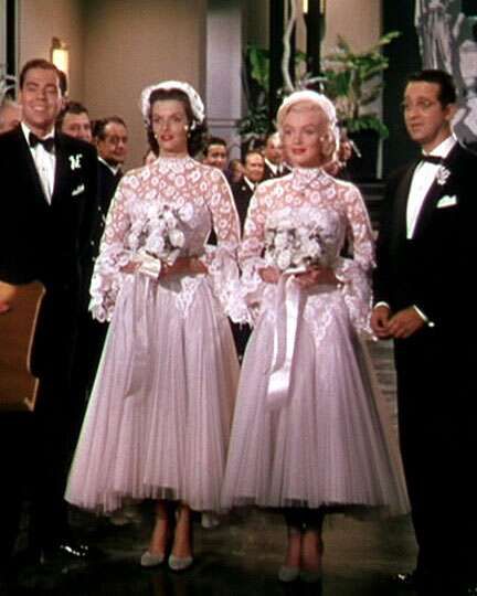 Marilyn Monroe Wedding, Movie Wedding Dresses, Marilyn Monroe Costume, Helen Rose, Wedding Dress Costume, Best Costume Design, Scarlett O'hara, Jane Russell, 27 Dresses