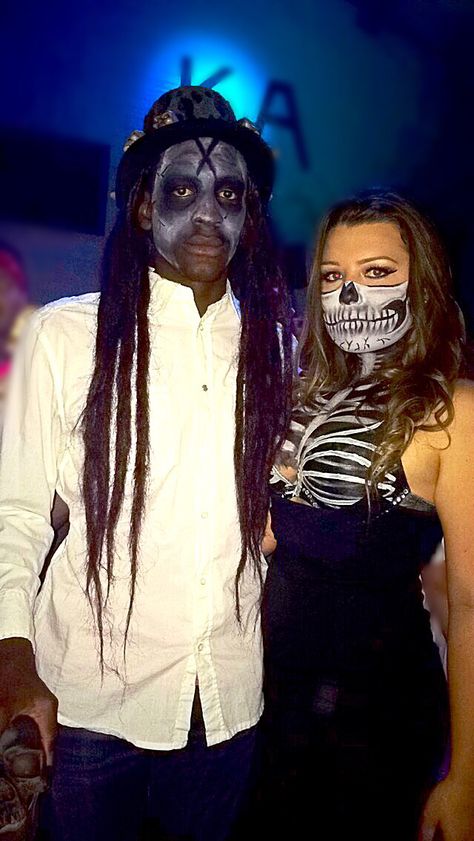 Halloween costume papa legba and skeleton girl makeup Papa Legba, Skeleton Girl, Bra Dress, Witch Decor, Costume Makeup, Girls Makeup, Halloween Ideas, Costume Ideas, Fancy Dress