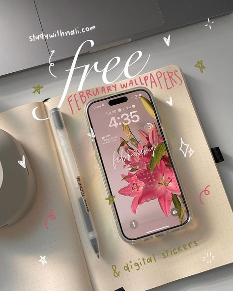 FREE February wallpapers & digital stickers 💌 Tag me in your posts/stories if you use my freebies! I’ll share them in my stories🤍 Wishing you all a happy February🩷 Wallpapers & stickers are available on my website studywithnali.com 🎁✨ 🔗 Link in my bio! Tags 🏷️ #freebies #freewallpaper #ghibli #wallpapers #deskgoals #productivity #cozyvibes February Wallpapers, Ghibli Wallpapers, Wallpapers Stickers, February Wallpaper, Bridal Jewelry Sets Brides, Happy February, Ipad Tutorials, Desk Goals, Iphone Wallpaper Hipster