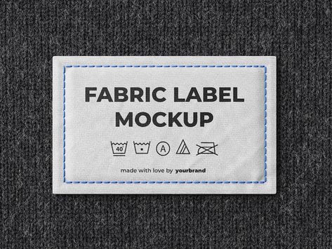 Free PSD | Fabric label mockup template Custom Hard Hats, T Shirt Label, Clothing Labels Design, Mockup Template Free, Label Mockup, Desain Ui, Shirt Label, 타이포그래피 포스터 디자인, Free Labels