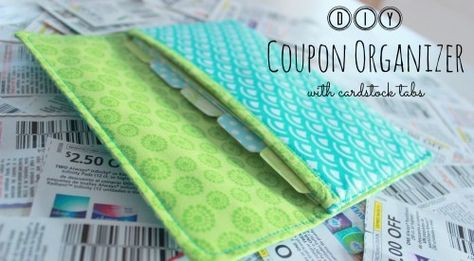 Tabbed-Coupon-Organizer-Free-Sewing-Tutorial Sewing Tutorials Bags, Wallet Organizer, Diy Coupons, Coupon Organizer, Diy Wallet, Sewing Tutorials Free, Coupon Organization, Wallet Organization, Sewing Projects For Beginners