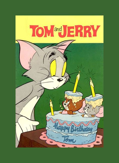 Happy Birthday Tom And Jerry, Pov Quote, Tom And Jerry Birthday, Advance Happy Birthday, Happy Birthday Tom, Tom And Jerry Pictures, Jerry Cartoon, Tom Et Jerry, Tom And Jerry Cartoon