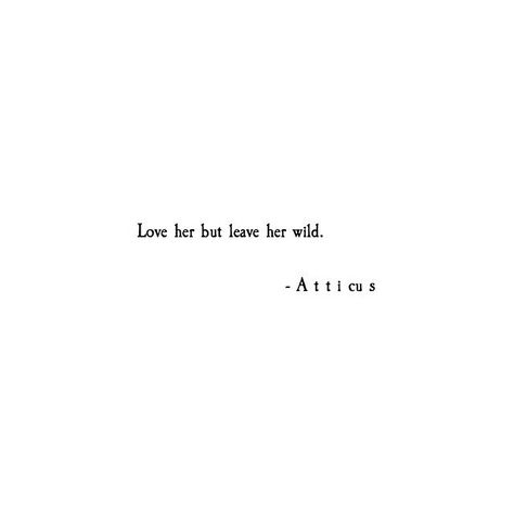 Love her but leave her wild -Atticus Enfp Vibes, Atticus Quotes, Leave Her Wild, Wild Quotes, Wedding Style Inspiration, Soul Quotes, Atticus, Poem Quotes, More Than Words