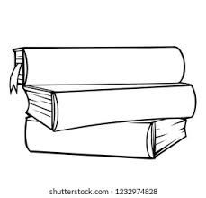 Stack Of Books Clipart, Books Stacked Drawing, How To Draw A Stack Of Books, Book Stack Outline, Stacked Books Drawing, Book Stack Drawing, Books Drawing Sketches, Stack Of Books Drawing, Stack Of Books Illustration