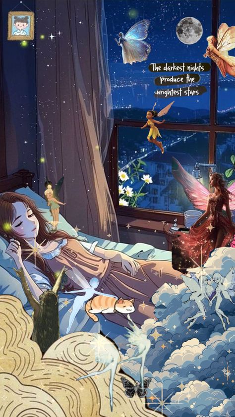 Good night ✨⭐️ #goodnight #sleepingbeauty #sleeping #fairy #fairycore #nightime #night #starsaesthetic #stars #dreamgirl #dream #dreamcore #dreamer Fairy Good Night, Sleep Aesthetic, Sleeping Fairy, Magic Fairy, Sleeping Under The Stars, Fairy Magic, Under The Stars, Good Night, The Dreamers