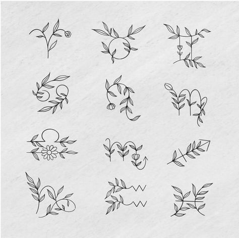 Floral Zodiac Tattoo, Tattoo Virgo, Rip Tattoos For Mom, Cute Halloween Tattoos, Word Tattoo Ideas, Sticker Sleeve, Mother Tattoos For Children, Ankle Tat, Cute Simple Tattoos