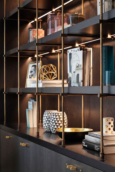 16-112-15 Soho Apartment, Hotel Lobby Design, Desain Pantry, Furniture Details Design, Shelving Design, Lobby Design, Furniture Details, Shelf Design, Book Shelf