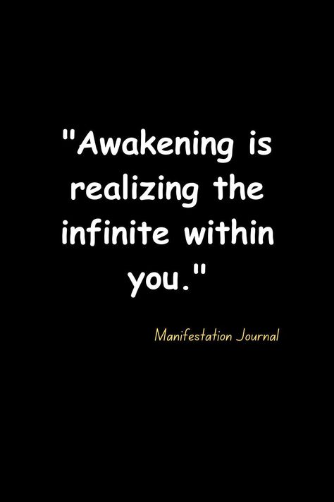 Unleash your limitless potential through spiritual awakening. Let this quote inspire your journey. #InfinitePossibilities #AwakeningPotential #SpiritualGrowth Awakening Aesthetic, Spiritual Awakening Quotes, Awakening Quotes, Manifestation Journal, Spiritual Art, Board Ideas, Spiritual Awakening, Spiritual Growth, Vision Board