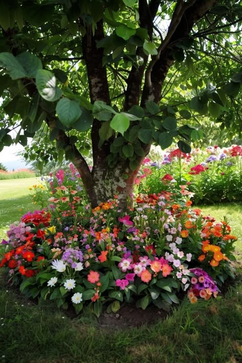 Backyard Flowers Garden, Rustic Mediterranean, Flower Garden Plans, Cozy Garden, Flower Bed Designs, Garden Paradise, Garden Display, Backyard Flowers, Stone Facade