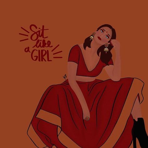 Instagram, Girl Vector, Like A Girl, A Girl, Desi, Vector Art, Instagram Photos, Red, On Instagram