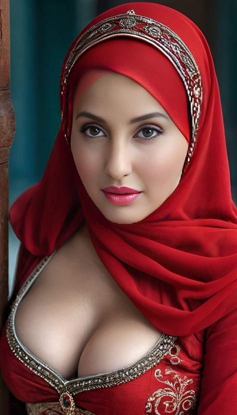 Arabian Beauty Women Hijab Fashion, Arabic Beauty Women, Iranian Beauty, Nora Fatehi, Arabian Women, Crazy Women, Hijab Trends, Silk Headscarf, Turkish Women Beautiful