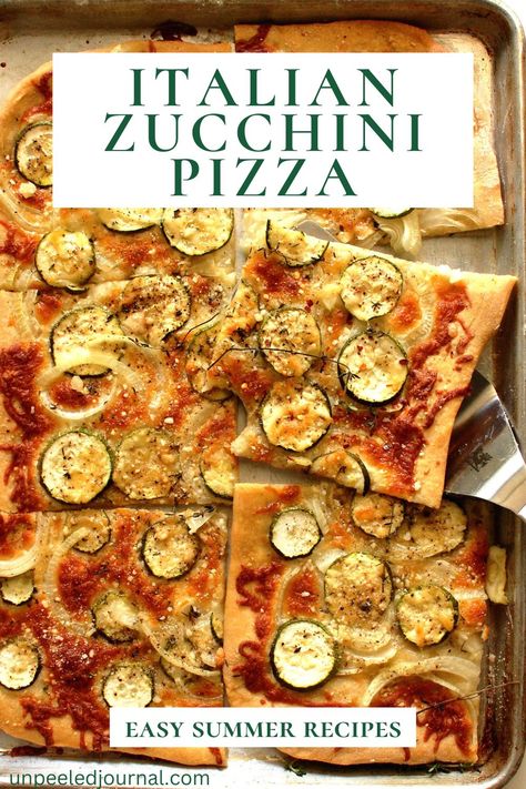 Pizza With Zucchini, Pizza With Zucchini Topping, Zucchini On Pizza, Zucchini Pizza Recipes, Asparagus Pizza, Summer Herbs, Squash Pizza, Zucchini Pickles, Onion Pizza