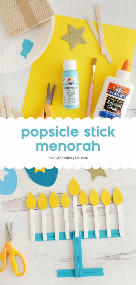 Hannukah Crafts For Kids Preschool, Make Your Own Menorah, Hanukkah Crafts Kindergarten, Preschool Chanukah Crafts, Hannukah Preschool Crafts, Easy Hanukkah Crafts For Kids, Hannakah Theme Crafts Preschool, Hanukkah Science Preschool, Chanukah Crafts For Kids Preschool