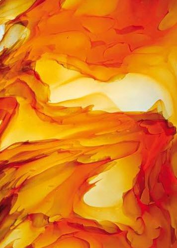 colored blown pattern glass~Love this!  Remind me to keep my inner flames roaring!~SRG Foto Macro, Charcoal Drawings, Tatuaje A Color, Jaune Orange, Rainbow Aesthetic, Orange You Glad, Orange Aesthetic, Orange Wallpaper, Orange Is The New