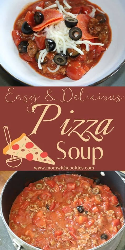 Pizza Soup Recipe Crock Pots, Pizza Soup Crockpot, Supreme Pizza Soup, Pizza Soup Keto, Paleo Pizza Soup, Pizza Soup Instant Pot, Pepperoni Pizza Soup, Pizza Soup Recipe, Pizza Soup