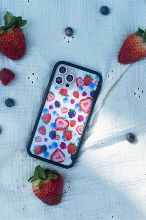 Wallflower Cases, Heart Shaped Strawberries, Phone Case Wildflower, Wildflower Aesthetic, 2023 Nail, Wildflower Phone Cases, Creative Iphone Case, Coquette Outfit, Ballet Inspiration