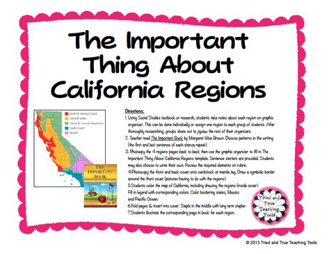 Where in the world is California? Part 1 | Science Notes Ideas, Authentic Assessment, The Important Book, How To Take Notes, Third Grade Social Studies, California Regions, 3rd Grade Social Studies, 4th Grade Social Studies, Writing Template