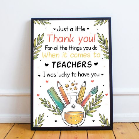 Gratitude in Bloom: A Teacher's Day Gift Montessori, Teacher Day Wall Hanging, Frame For Teachers Day, Gift Cards Design Ideas, Thank U Teacher Quotes, Unique Teacher Day Card, Frame For Teacher Gift Ideas, Quotes For Thanking Teachers, A Card For Teacher