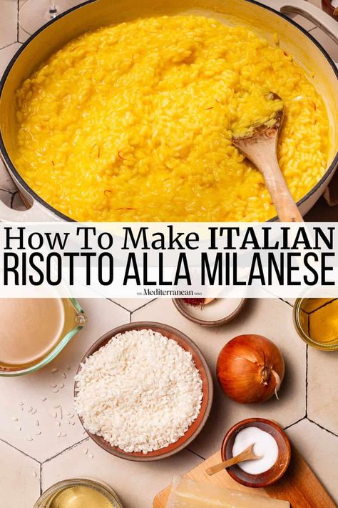 Milanese Recipe, Spinach Recipes Healthy, Saffron Risotto, Risotto Milanese, Easy Risotto, Risotto Recipes Easy, Fennel And Orange Salad, Saffron Recipes, How To Make Risotto