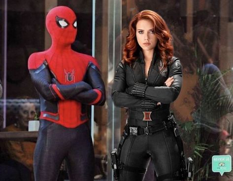 Natasha Romanoff And Peter Parker, Peter Parker And Natasha Romanoff, Spider Man And Black Widow, Black Widow And Spiderman, Emma Stone Gwen Stacy, Black Widow Spider, Action Comics, Marvel Comics Wallpaper, Cinema Movies