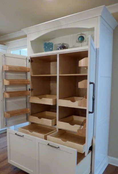 (ad) Kitchen Pantries Stand Alone Kitchen Pantry, Built In Pantry, Fancy Kitchens, Craftsman Kitchen, Pantry Ideas, Kitchen Pantry Design, Kitchen Pantry Cabinets, Table Diy, Pantry Design