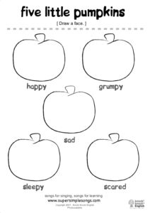 Recognizing Emotions, Farm Kindergarten, Pumpkin Lesson Plans, October Lesson Plans, Pumpkin Lessons, 5 Little Pumpkins, Pumpkins Preschool, October Lessons, Worksheet For Preschool