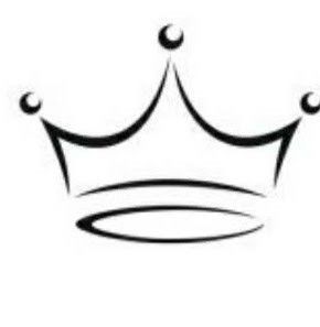 Simple Crown Design, 3 Point Crown Tattoo, Simple Crown Tattoo Design, Line Art Crown, Crown Tattoo Stencil, Begginer Tattoo Designs, Chocolate Writing, Simple Crown Tattoo, Crown Outline