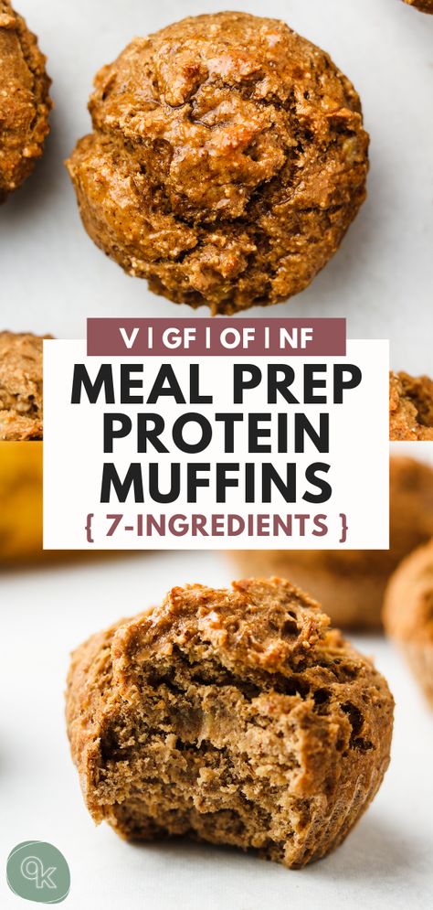 Vegan Gluten Free Breakfast Muffins, Vegan Breakfast Protein Muffins, Vegan Banana Protein Muffins, Simple Protein Muffins, Vegan Protein Baking, Protein Rich Muffins, Protein Muffins Vegan, Vegan Protein Muffins Healthy, Vegan Protein Snacks On The Go