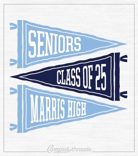 1011 Class of 2025 Senior Shirts Pennants | High School Shirts Staff Design, Beach Shirt Design, Senior Class Shirts, Class Of 2025, Class Shirt, Retro Surf, School Spirit Shirts, Shirt Drawing, Senior Shirts