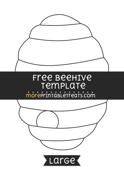 Free Beehive Template - Large Beehive Printable Free, Beehive Template Free Printables, Bee Hive Printable Free, Beehive Printable, Beehive Template, Bee Hive Template, Bee Hive Coloring Pages Free Printable, Bee Hive Template Free Printable, Bee Hive Printable