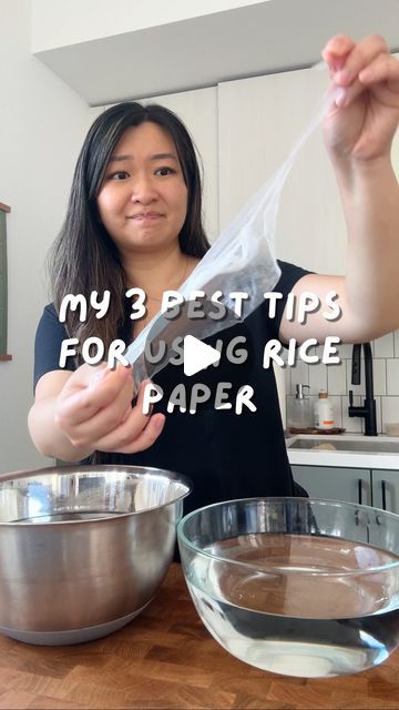 Rice Paper Lunch Ideas, Uses For Rice Paper Wrappers, Rice Paper Dinner, How To Use Rice Paper Wraps, What To Make With Rice Paper, Rice Paper Recipes Videos, Rice Paper Recipes Noodles, Rice Paper Wrapper Recipes, Rice Paper Ideas