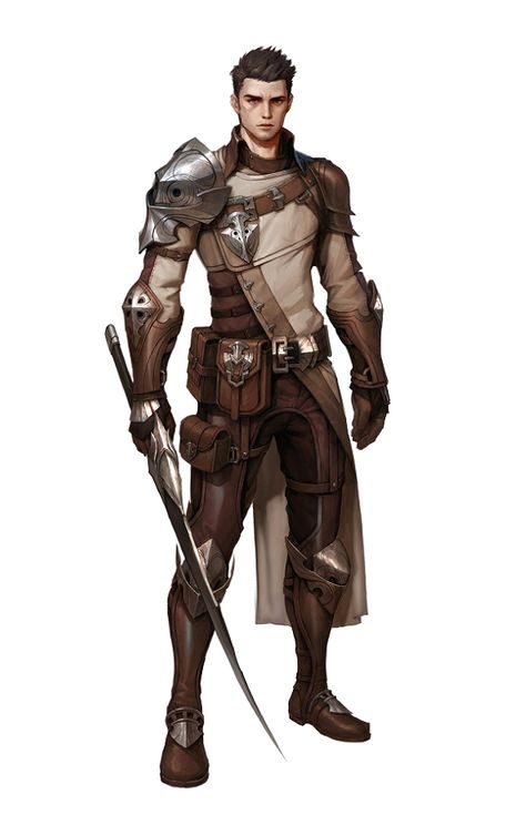 Male Human Fighter Rogue - Pathfinder PFRPG DND D&D 3.5 5th ed d20 fantasy Fantasy Fighter, Illustration Design Graphique, Warrior Concept Art, Character Design Cartoon, Disney Jasmine, Heroic Fantasy, Male Character, Human Male, Dungeons And Dragons Characters