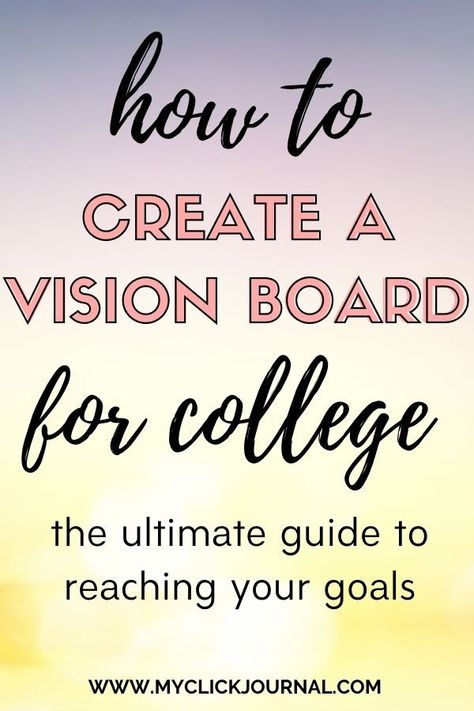 Vision Board Ideas High School, Vision Board Ideas For College Students, Vision Board For College Students, Vision Board For College, College Vision Board Ideas, High School Vision Board, Vision Board For Students, Vision Board Questions, Williams College