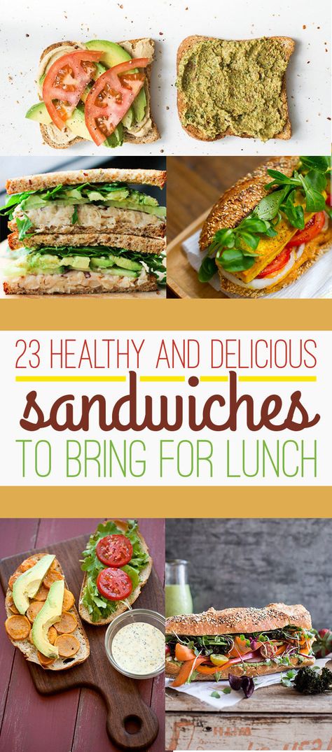 23 Healthy And Delicious Sandwiches To Bring For Lunch Good Lunch Sandwiches, Healthy Sandwich Recipes For Lunch, Best Healthy Sandwiches, Gut Healthy Sandwich, Work Lunch Sandwiches, Healthy Sandwiches For Breakfast, Sandwich For Lunch To Work, Sourdough Bread Sandwiches Lunches, Sandwiches For Lunch To Work