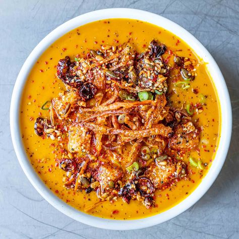 Mob — Spicy Miso Carrot Soup Instapot Soup Vegetarian, Carrot Stew Recipes, Soups From Around The World, Fall Soups And Stews, Fall Soup, Carrot Soup, Fall Soups, Vegan Soup, Soup And Salad