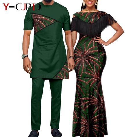 African Couple, Couples African Outfits, African Wear Styles For Men, African Attire For Men, Latest African Men Fashion, Couples Outfit, African Wear Dresses, Afrikaanse Mode, African Clothing For Men