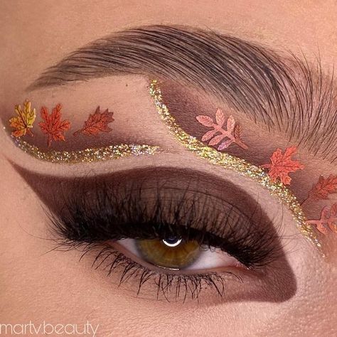 Autumn Makeup Art, Autumn Makeup Looks, Thanksgiving Makeup, Fall Eye Makeup, Vampire Bride, Plouise Makeup, Pretty Eye Makeup, Christmas Makeup Look, Healthy Mix