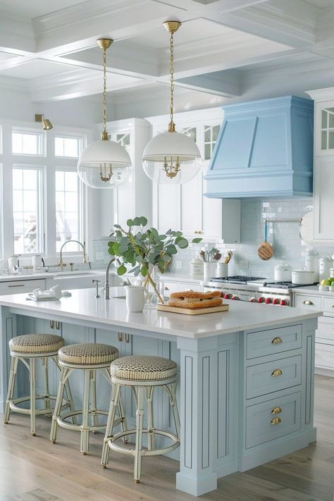 Coastal Kitchen Cabinets, Greige Kitchen Cabinets, Coastal Kitchen Ideas, Greige Kitchen, Coastal Kitchen Design, Coastal Kitchen Decor, Beach Kitchens, Beach House Kitchens, Beach House Interior