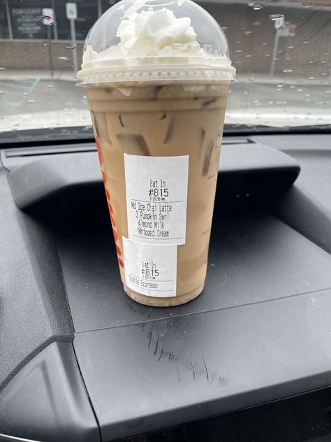 Dunkin Coffee Order Ideas, Coffee Order Ideas, Dunkin Orders, Best Dunkin Donuts Drinks, Almond Milk Whipped Cream, Dunkin Donuts Coffee Drinks, Dunkin Drinks, Dunkin Iced Coffee, Dunkin Coffee