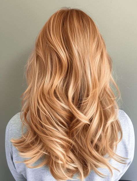 Strawberry Blonde Hair With Balayage, Spring Strawberry Blonde Hair, Strawberry With Blonde Highlights, Blond Balayage On Red Hair, Medium Reddish Blonde Hair, Light Red Hair Color Ideas, Subtle Strawberry Blonde Hair, Summer Strawberry Blonde Hair, Light Reddish Blonde Hair