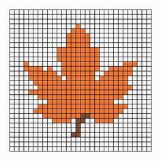 Fall Cross Stitch, Graph Crochet, Fair Isle Knitting Patterns, Pixel Crochet, Beaded Crochet, Tapestry Crochet Patterns, C2c Crochet, Pola Kristik, Cross Stitch Patterns Flowers