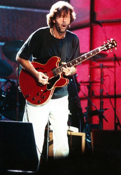 Eric Clapton Gibson ES-335 Es335 Gibson, Eric Clapton Guitar, Eric Clapton Slowhand, Derek And The Dominos, Gibson Es 335, John Mayall, Famous Guitars, Gibson Es, The Yardbirds