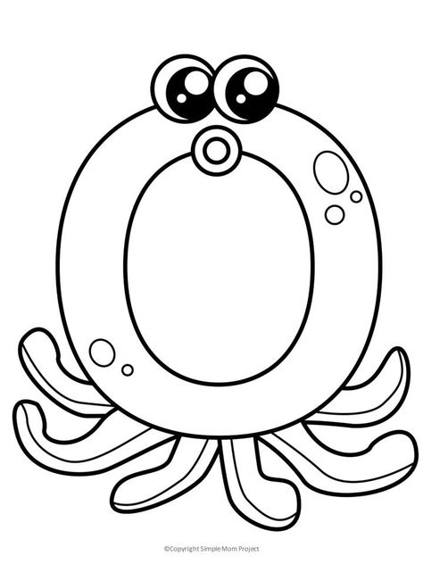 Free Printable Letter O Coloring Page - Simple Mom Project Letter 0 Activities For Preschool, Letter O Lesson Plans Preschool, O Letter Activities For Preschool, Letter 0 Crafts For Preschoolers, Letter A Coloring Page For Preschool, O Letter Craft Preschool, Letter O Crafts For Preschoolers Octopus, Letter O Coloring Page, Letter O Arts And Crafts For Preschool