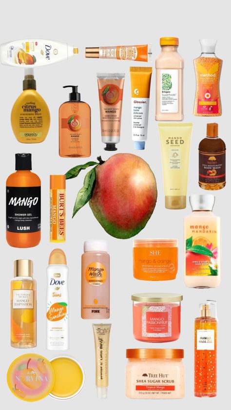 Mango Scented Products, How To Smell Like Mango, Mango Products, Scent Guide, Fruit Perfumes, Scent Combos, Fruity Scents, Citrus Smell, Tropical Scent