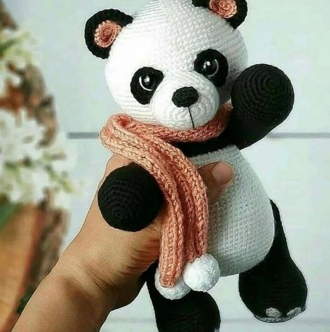 Amigurumi The Just Happy To Be Here Panda Free Pattern – Free Amigurumi Crochet Animal Knitting, Crochet Toys Free, Crochet Panda, Pola Amigurumi, Crochet Baby Toys, Crochet Amigurumi Free Patterns, Crochet Amigurumi Free, Crochet Teddy, Knitted Animals