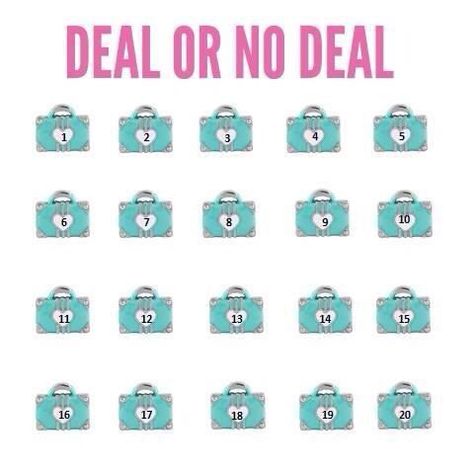 Deal Or No Deal Game Ideas, Deal Or No Deal Game, Paparazzi Games, Facebook Party Games, Online Party Games, Deal Or No Deal, Group Games For Kids, Interactive Facebook Posts, Facebook Games