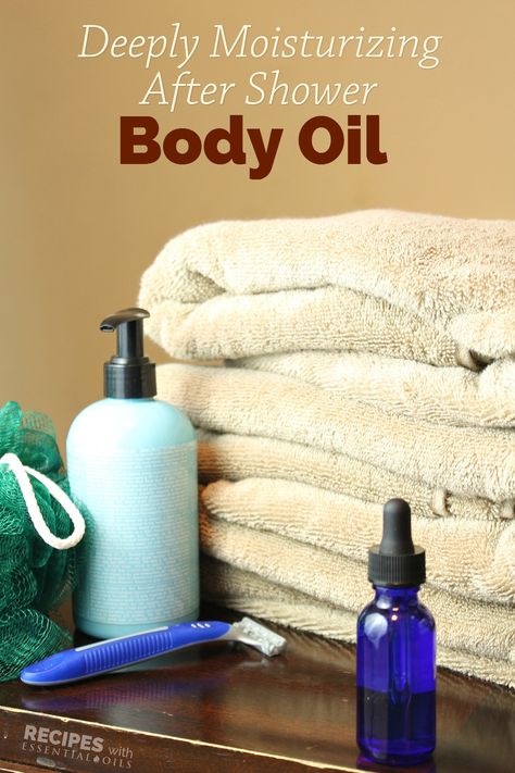 Homemade essential oil recipe for Moisturizing After Shower Body Oil from Recipes with Essential Oils After Shower Body Oil, Body Oil Recipe, Body Oil Diy, Homemade Lotions, Doterra Recipes, Essential Oil Beauty, Homemade Essential Oils, Moisturizing Body Oil, Homemade Essential Oil